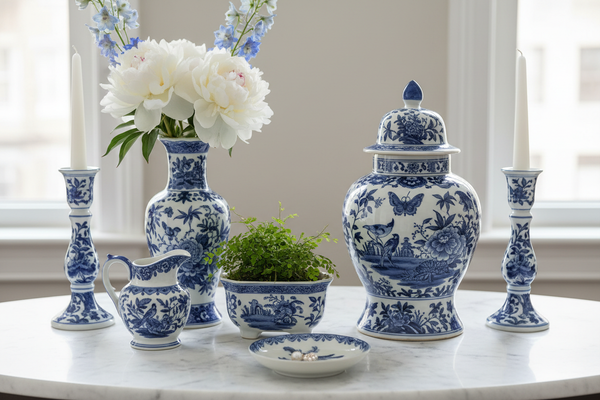 Blue & White
