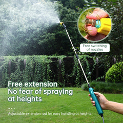 2400mAh Portable Electric Sprayer. 3 Nozzles, High - Pressure, for Garden Plant Watering