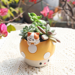 Horticultural Cartoon Creative Fun Mushroom Resin Flower Pot Container Desktop Landscape Potted Flower Utensils