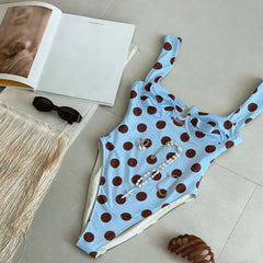 Jumpsuit women bikini women sexy polka dots