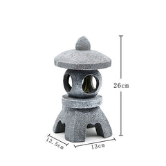 Solar-Powered Zen Garden Decor: Pagoda Lanterns & Statues