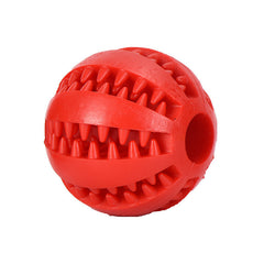 Durable chewing toy ball for pets, rubber bouncing ball