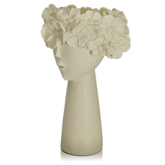 beige flowerpot home resin ornaments