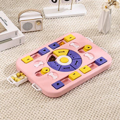 Interactive Slow Feeder Dog Bowl - Puzzle Toy for Pets