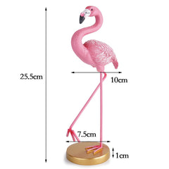 Minimalist flamingo resin home decor